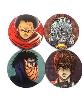 4 pack of drink coasters- - Top Anime Merchandises and Styles